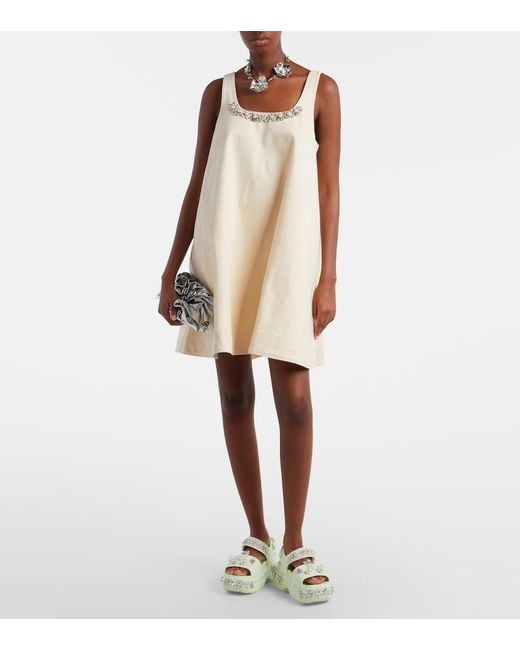 Simone Rocha Green X Crocs Embellished Platform Sandals