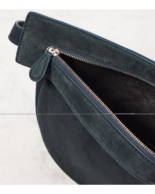 The Row Black Schultertasche Slouchy Banana Aus Leder