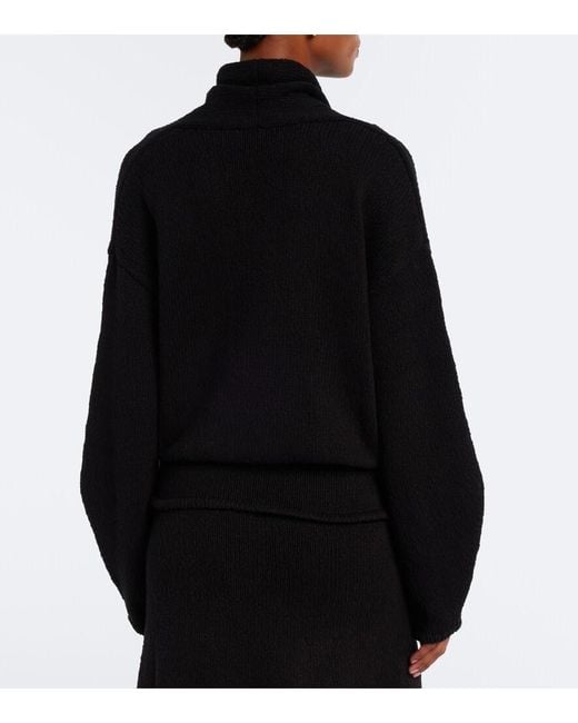 AYA MUSE Black Kena Wrap Cotton Top