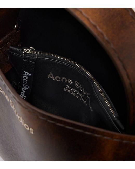 Acne Black Musubi Mini Leather Shoulder Bag