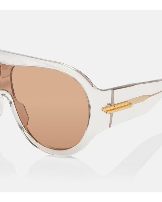 Bottega Veneta Natural Mask Shield Sunglasses