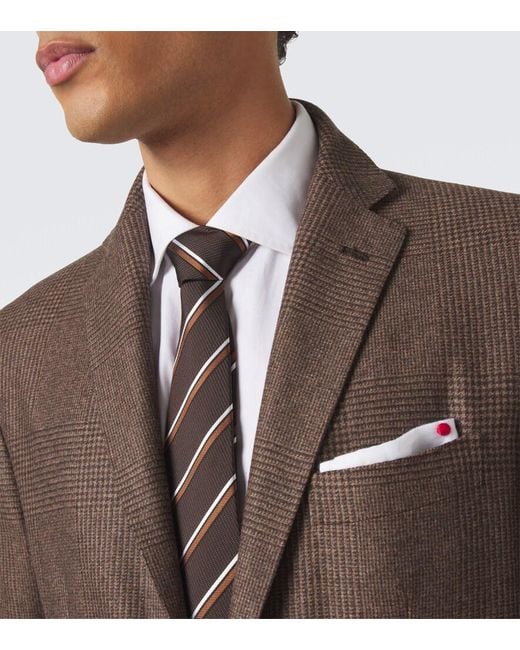 Kiton Krawatte Aus Seide in Brown für Herren