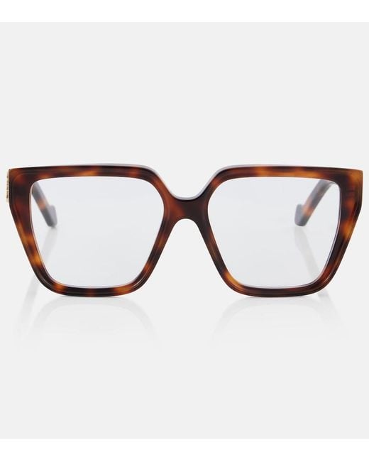Loewe Brown Anagram Square Glasses
