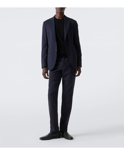 Manolo Blahnik Black Leather Loafers for men
