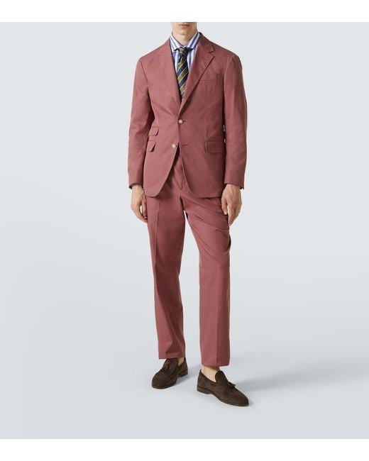 Dunhill Red Cavendish Cotton Blazer for men