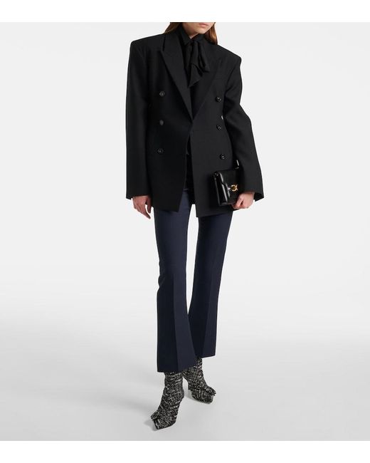 Gianvito Rossi Black Bouclé Ankle Boots