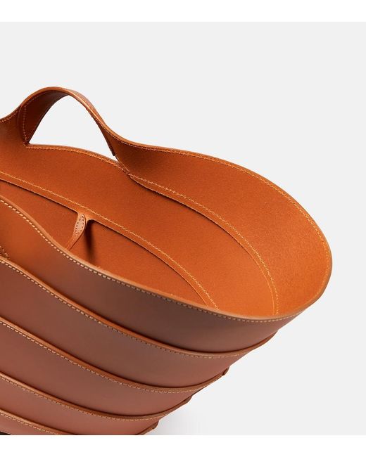 Alaïa Brown Alaia Khaima Medium Leather Tote Bag