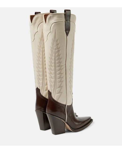 Paris Texas Natural El Dorado Leather Cowboy Boots