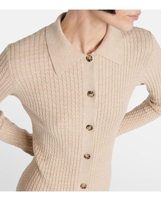 Proenza Schouler Natural Label Phillips Cotton-Blend Midi Dress