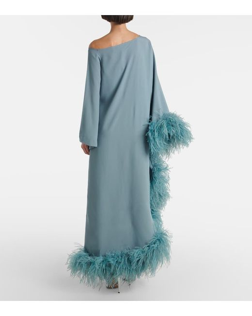 ‎Taller Marmo Blue Robe Ubud Extravaganza Mit Federn