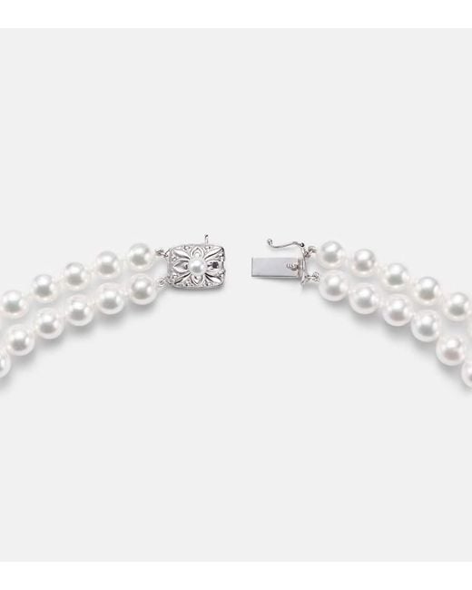 Mikimoto White 18Kt Necklace With Pearls