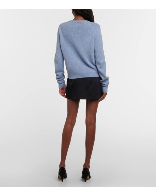 Khaite Blue Diletta Cashmere Sweater
