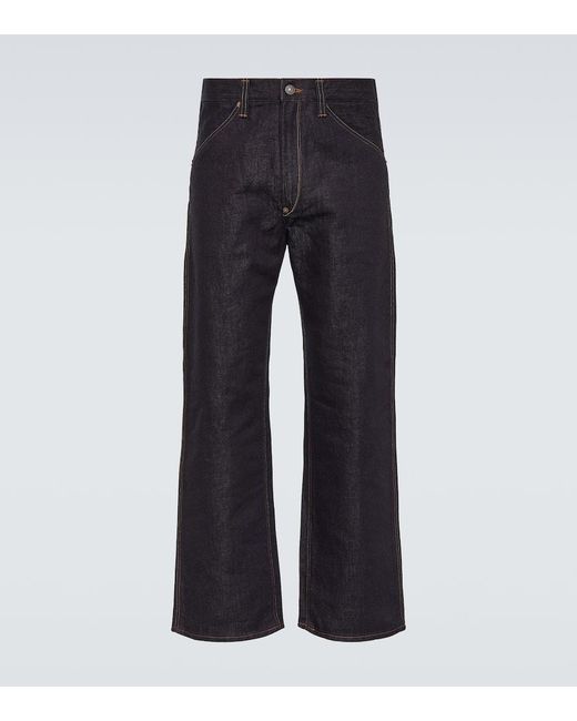 Junya Watanabe Blue X Levi's® Cotton And Linen Straight Jeans for men