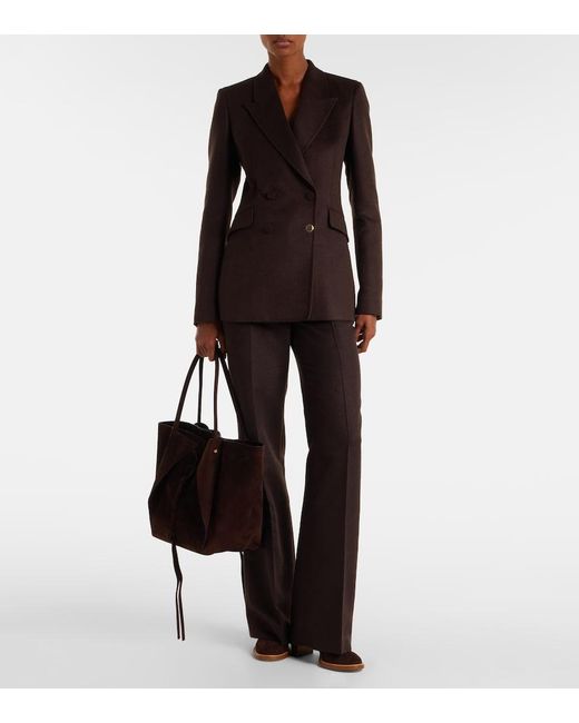 Gabriela Hearst Brown Stephanie Silk Blazer
