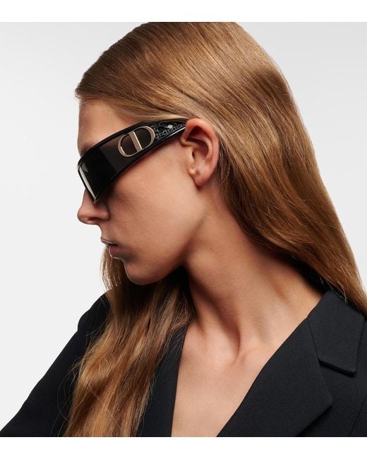Dior Gray Verydior M1U Shield Sunglasses