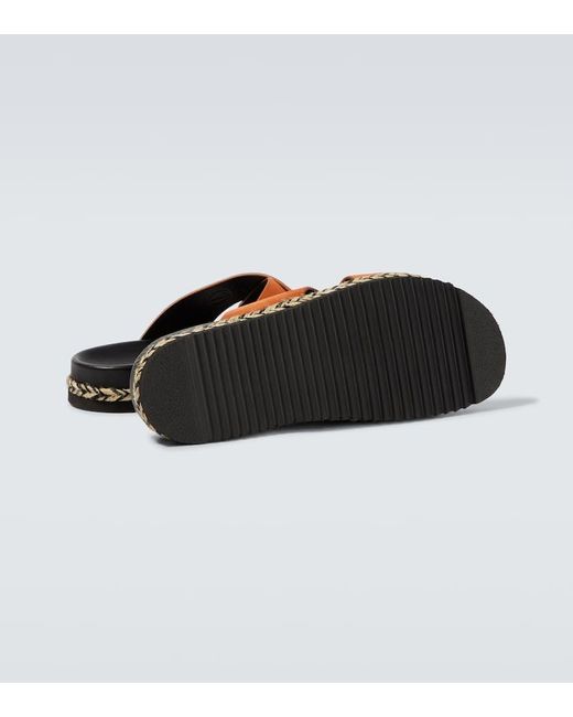 Frescobol Carioca Brown Breno Suede Sandals for men