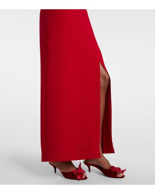 Valentino Red Silk Gown