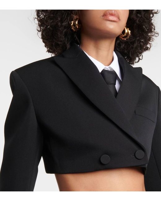 Blazer Cropped di Valentino in Black