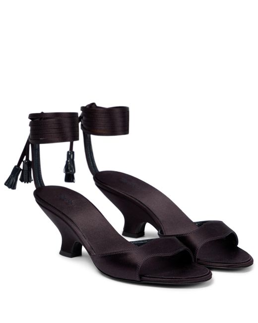 the row bare satin sandals