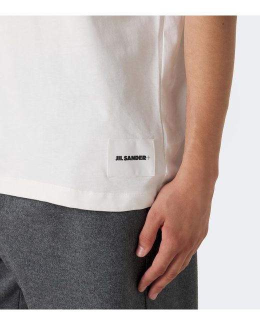 Jil Sander White Pack Of Three Cotton T-Shirts for men