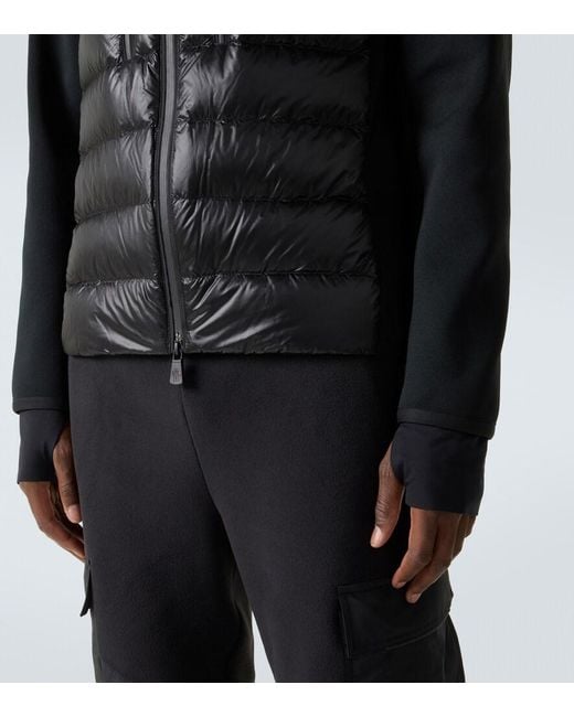 Moncler Black Down-Paneled Jacket for men