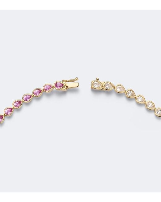 Anita Ko Metallic 18Kt Choker With Sapphires And Diamonds