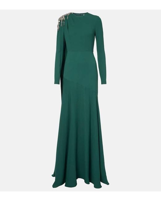 Erdem Green Verzierte Robe