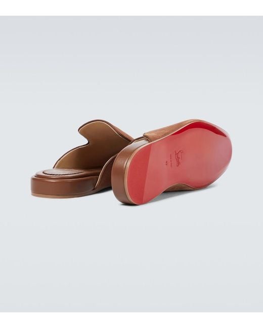 Christian Louboutin Brown Coolito Flat Mules for men