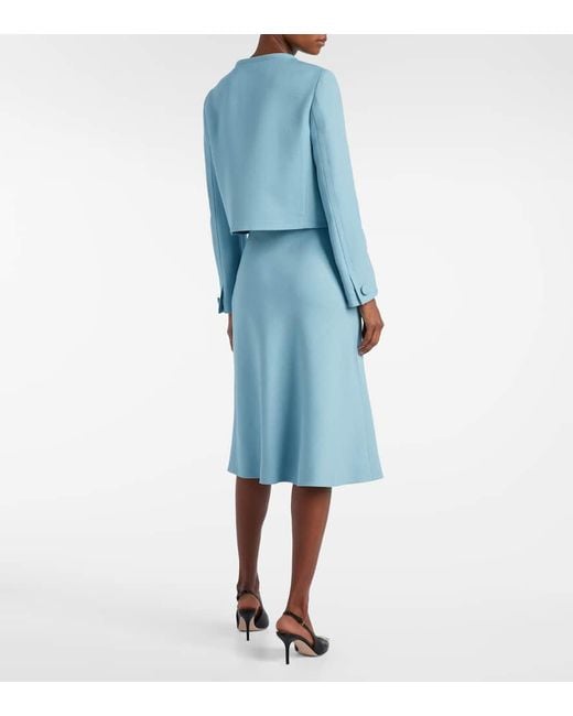 Valentino Blue Jacke Aus Canvas