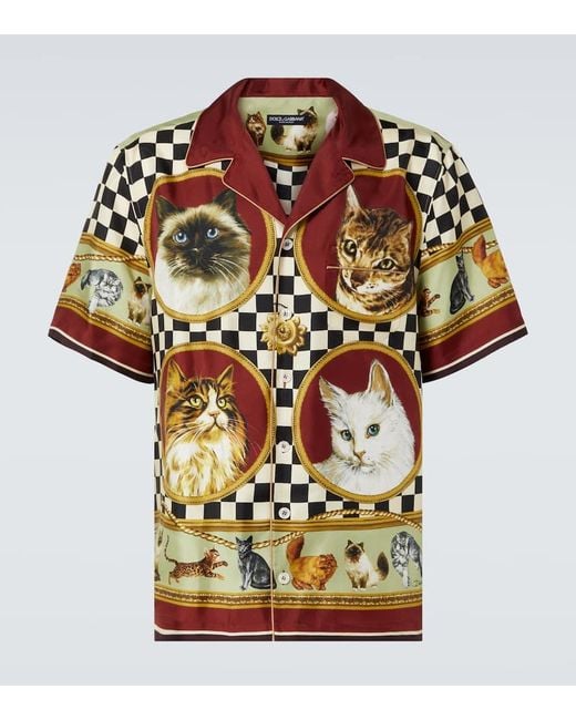Camicia di Dolce & Gabbana in Red da Uomo