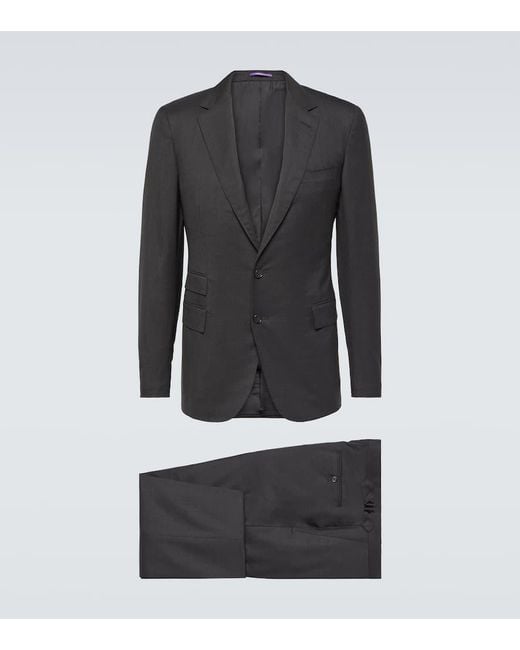 Ralph Lauren Purple Label Black Wool Suit for men