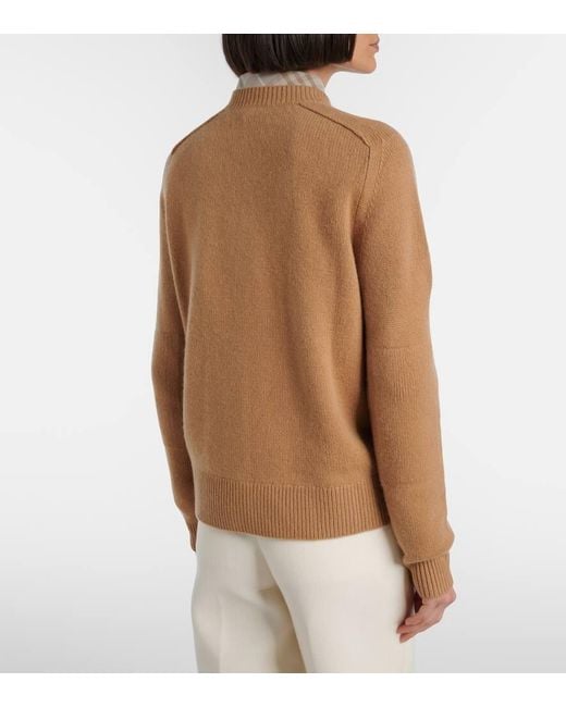 Burberry Brown Ekd Cashmere-Blend Cardigan