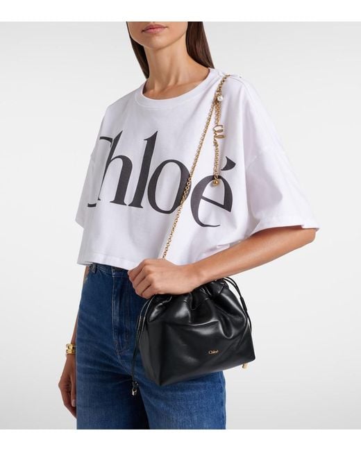 Chloé Black Icons Small Leather Shoulder Bag