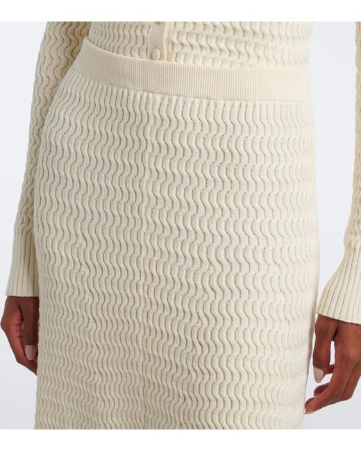 Proenza Schouler Natural Label Magnolia Knitted Midi Skirt