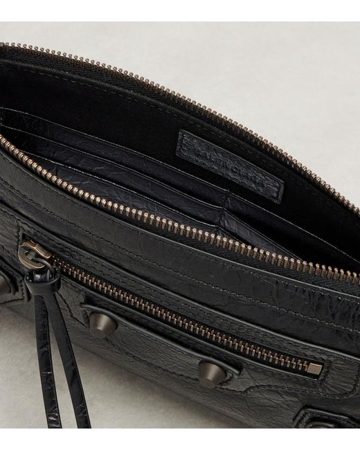 Balenciaga Black Le City Leather Shoulder Bag