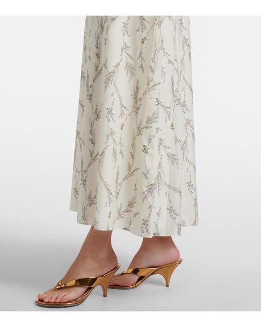 Veronica Beard White Ollian Cotton And Silk Voile Minidress