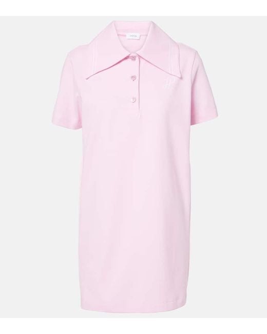 Patou Pink Polokleid Aus Baumwolle