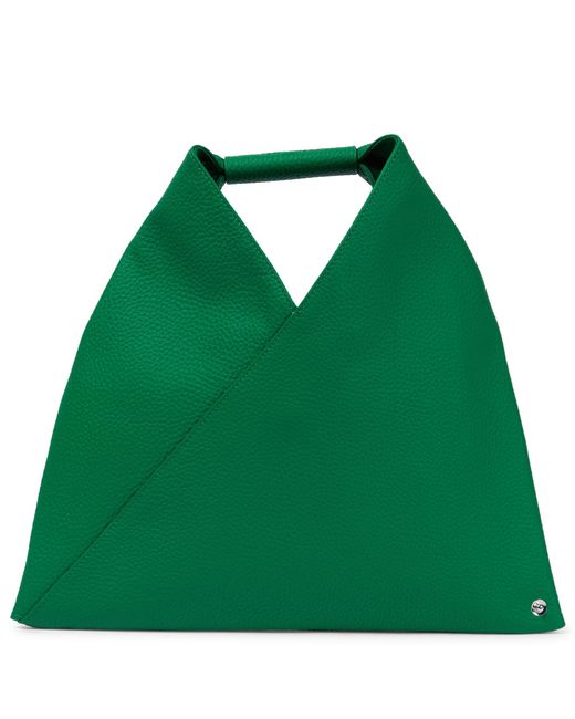 MM6 by Maison Martin Margiela Japanese Mini Leather Tote Bag in Green ...