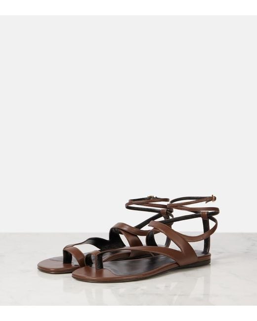 Khaite Brown Sandalen Aimee Aus Leder