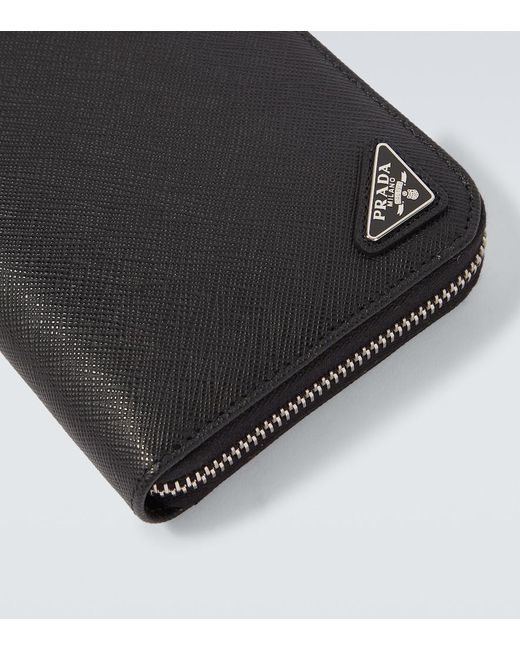 Prada Black Saffiano Leather Wallet for men
