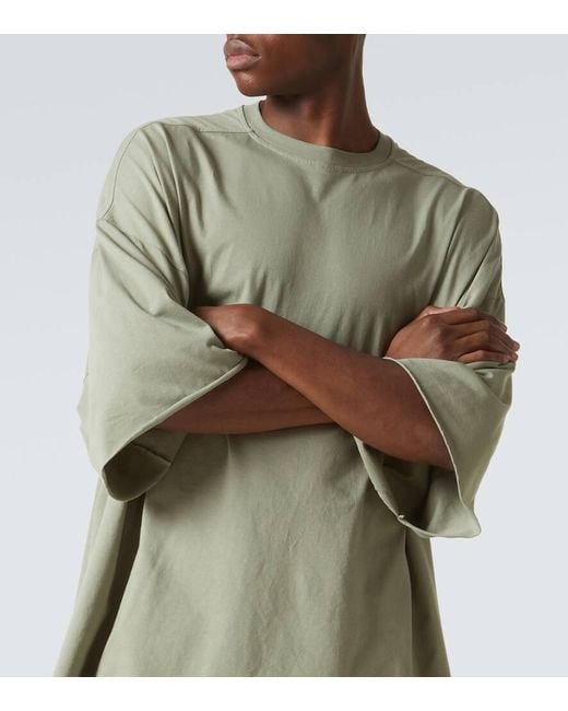 Rick Owens Green Tommy T Cotton Jersey T-Shirt for men