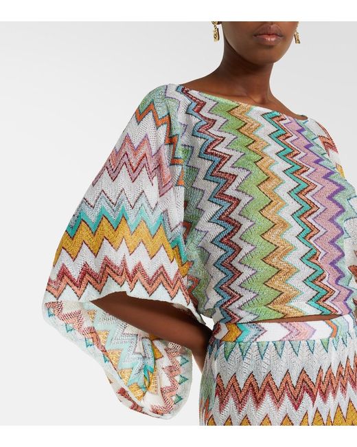 Missoni Multicolor Zigzag Knitted Top