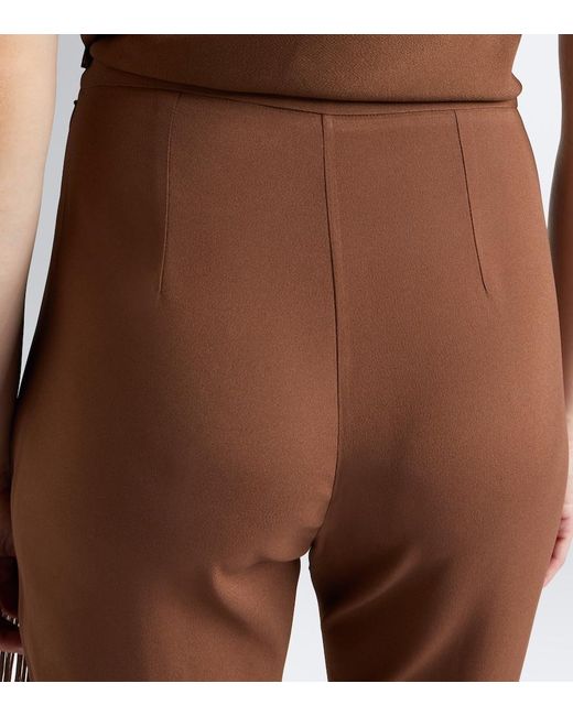 Taller Marmo Brown Mae High-Rise Flared Pants