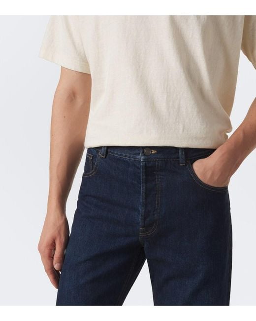The Row Blue Moe Straight Jeans for men