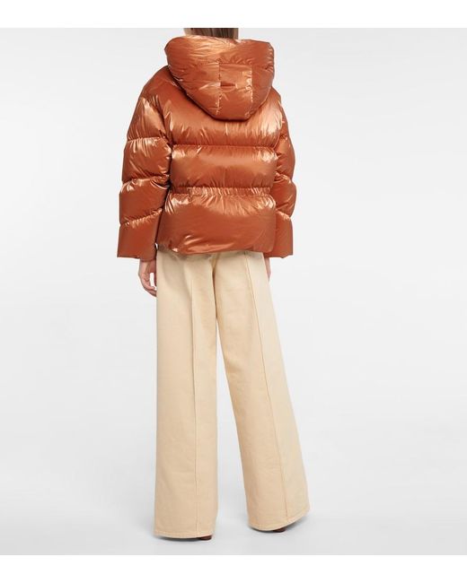 Moncler Brown Frele Nylon Down Jacket