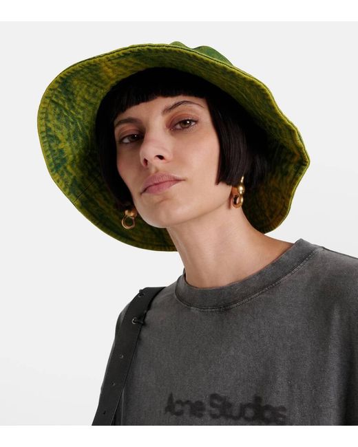 Acne Green Hut aus Denim