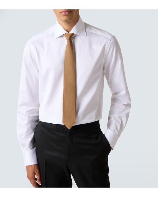 Kiton Hemd Aus Baumwolle in White für Herren