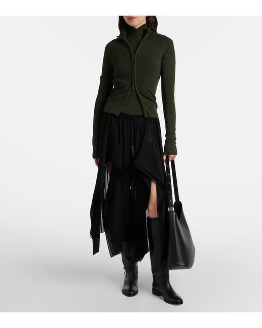 Jimmy Choo Black Lawton Leather Knee-High Boots
