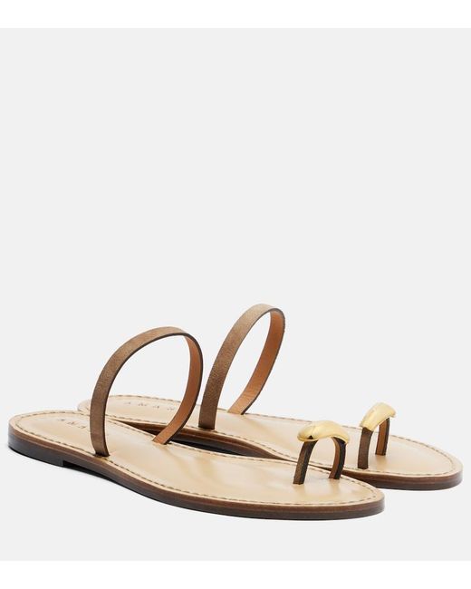 Amanu Brown Kibera Suede Sandals