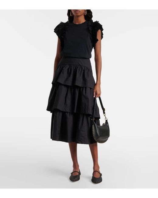 Ulla Johnson Black Ballerinas Gracie